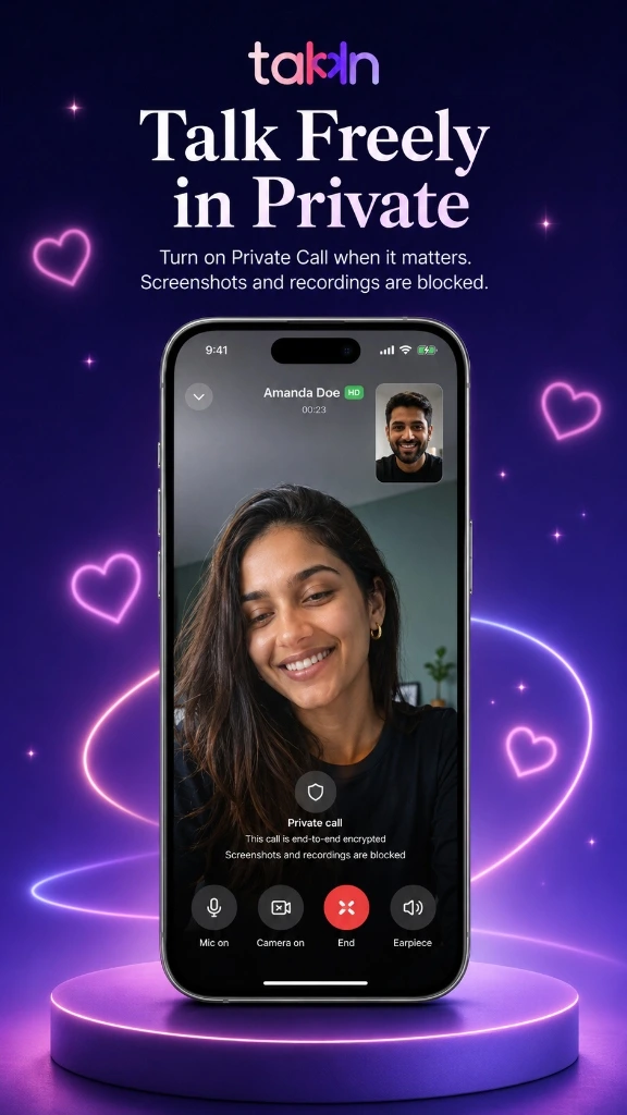 Takkn Private Video & Audio Calls